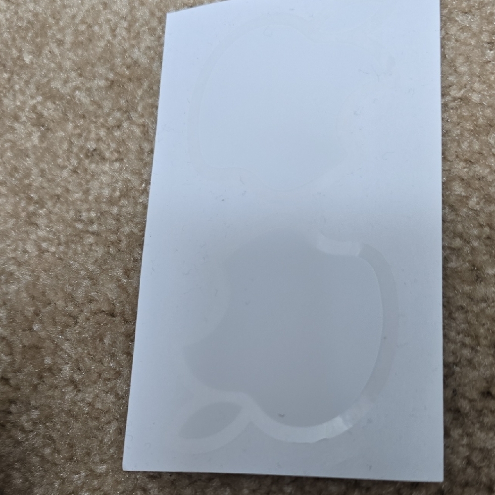 Apple White Logo Decals